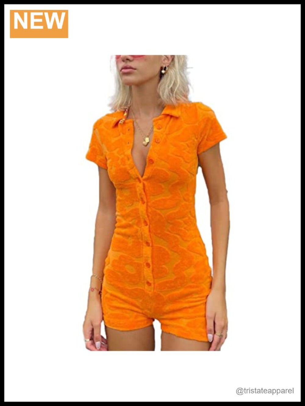V-Neck Long Sleeve Bodycon Jumpsuit Slim Fit Shorts Romper Clubwear